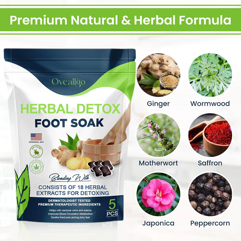 Oveallgo™ PRO Herbal Detox Fußbad Perlen