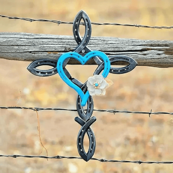 Hufeisenkreuz mit Herz