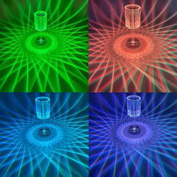 CrystalGlow™ Tischleuchte mit Touch-Steuerung