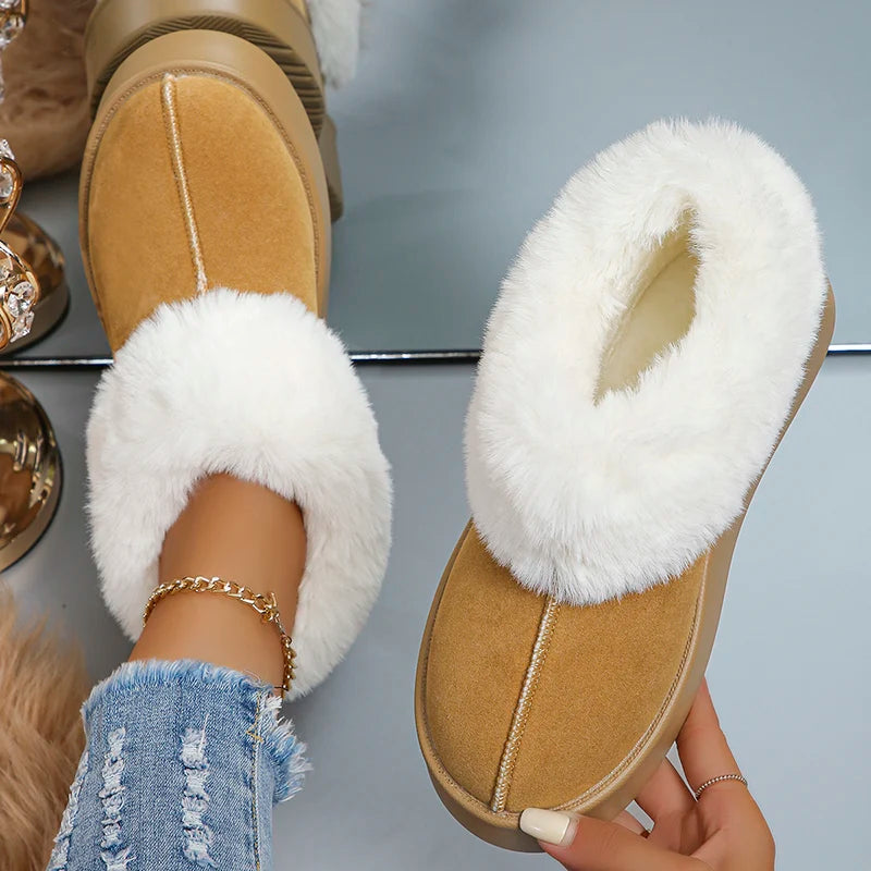 PlushHaven™ Warme Winterstiefel mit Plateau