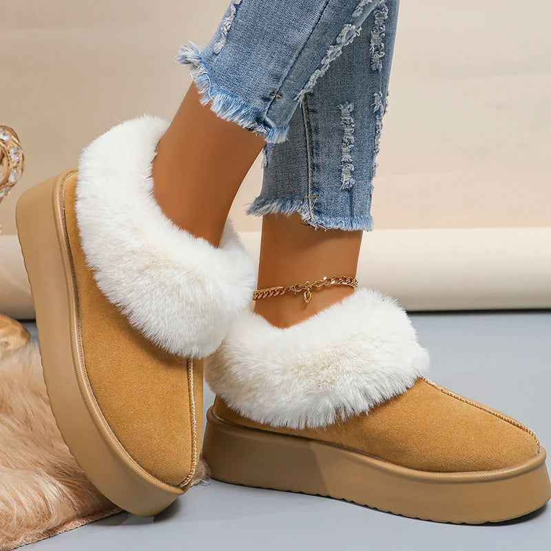 PlushHaven™ Warme Winterstiefel mit Plateau