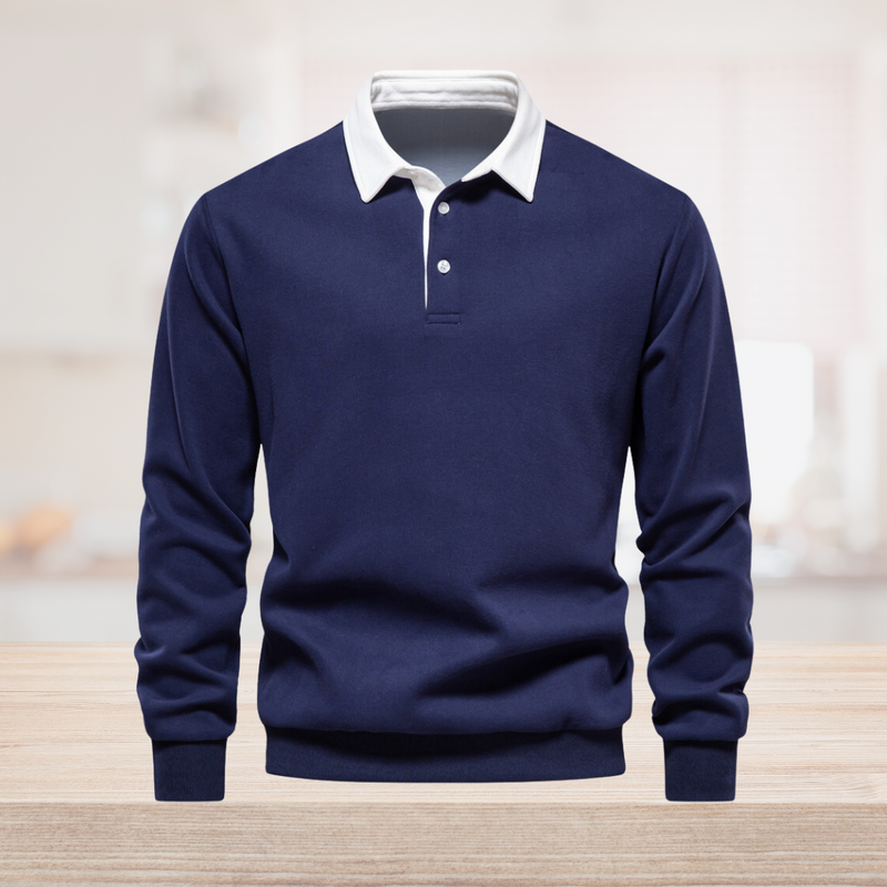 UrbanStyle™ Sweatshirt mit Polokragen für Männer