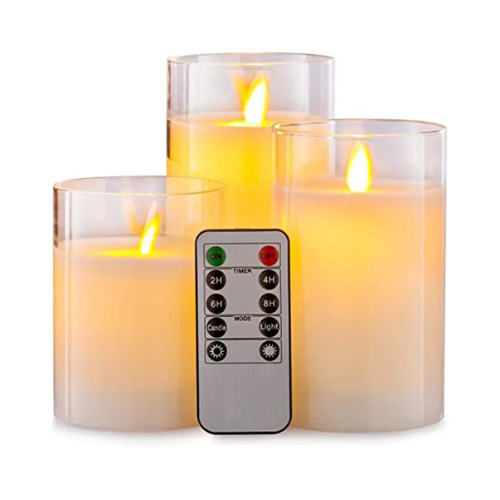 SerenityGlow™ Flammenlose Kerze (Satz von 3)