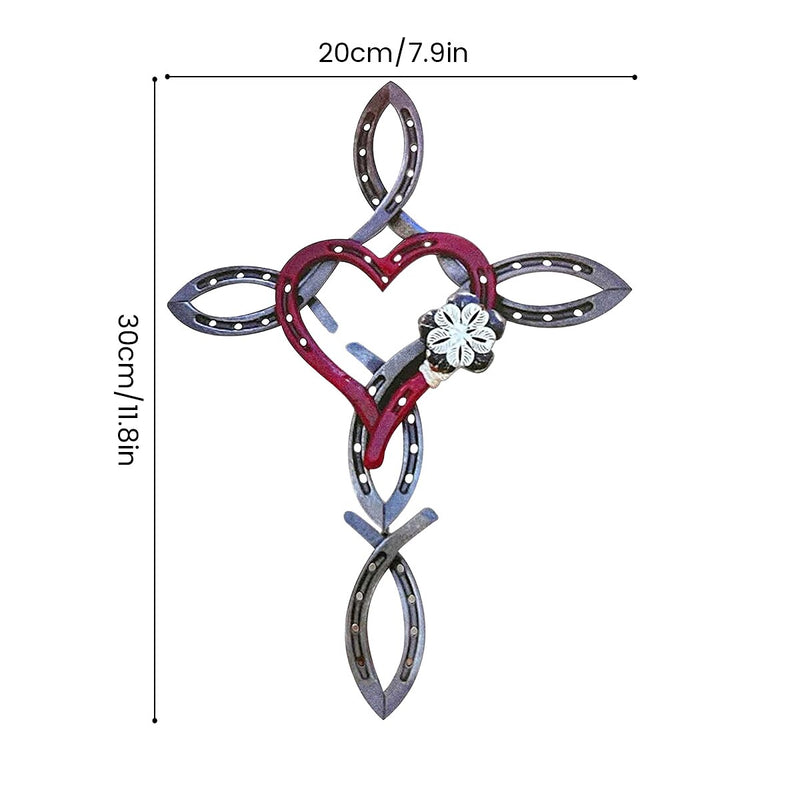 Hufeisenkreuz mit Herz