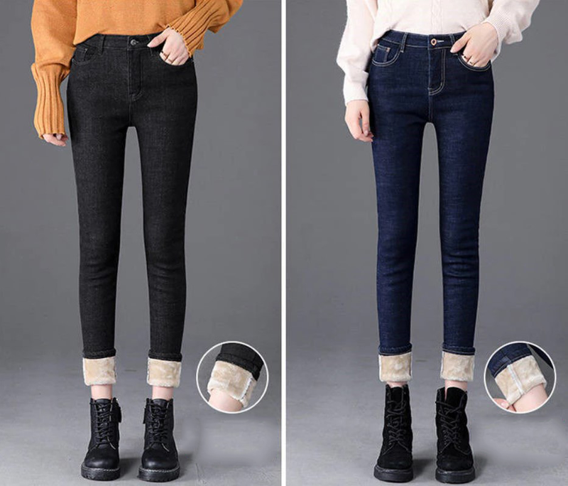 Winterliche Fleece Jeggings
