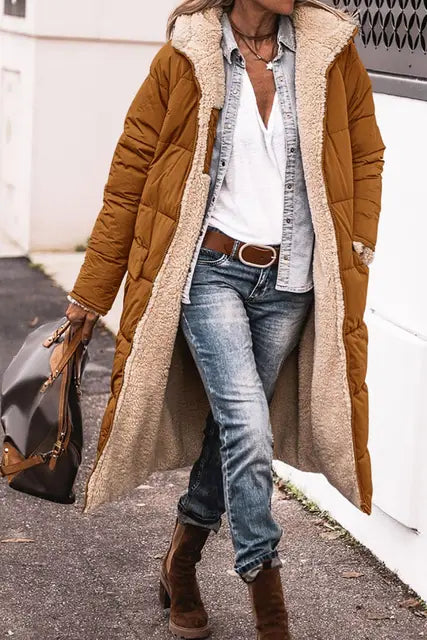 CityScape™ Langer Winterparka mit Kapuze