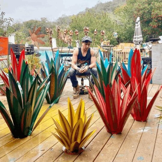 Wasserdichte Solar Garten Agave Lampe