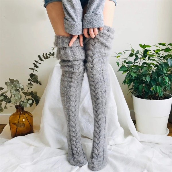 Gestrickte Kniestrümpfe