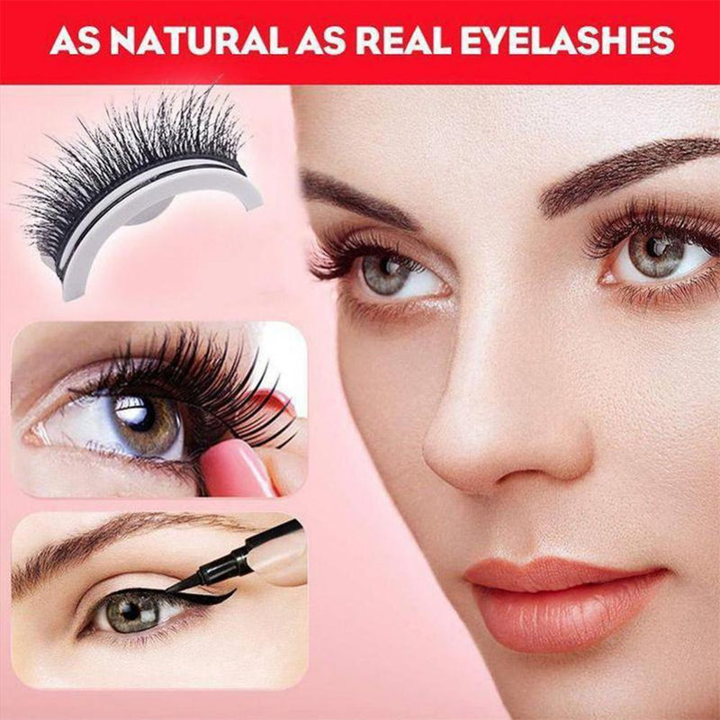 Wiederverwendbare selbstklebende Wimpern (1+1 KOSTENLOS)