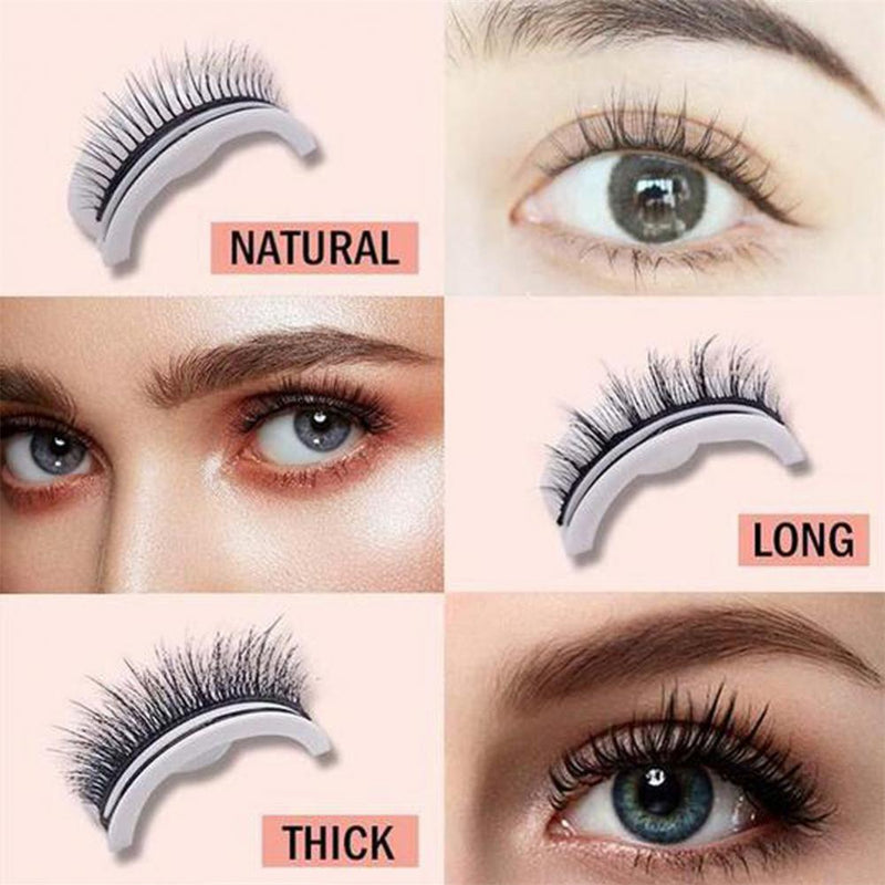 Wiederverwendbare selbstklebende Wimpern (1+1 KOSTENLOS)