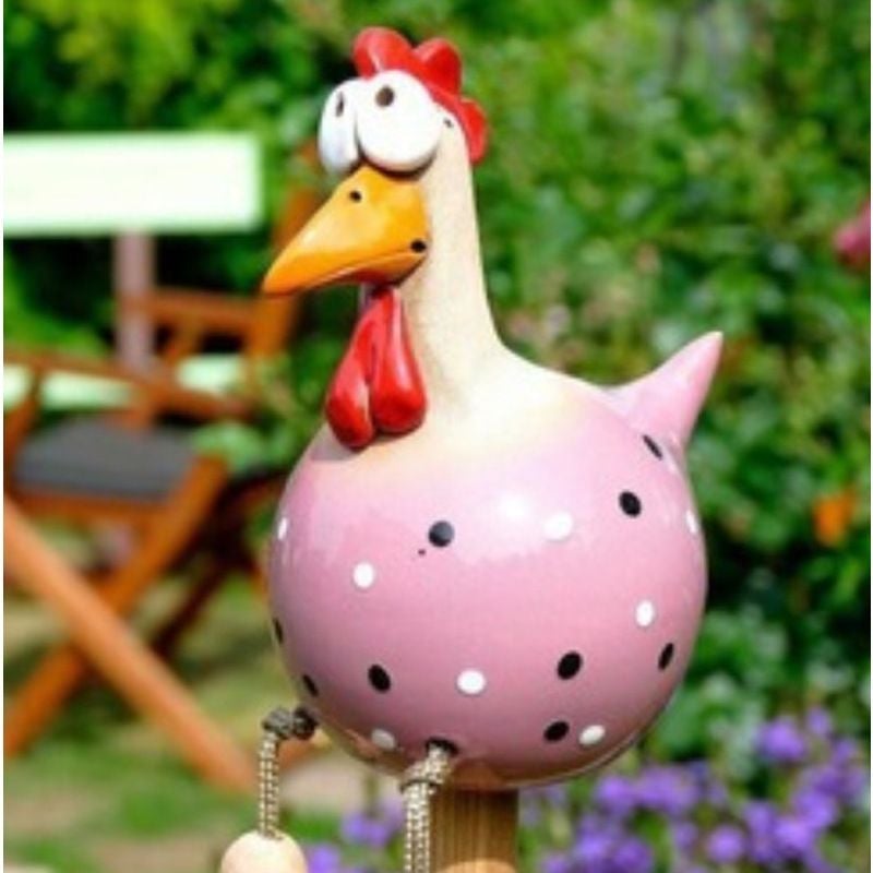 Keramik Huhn Garten Dekor
