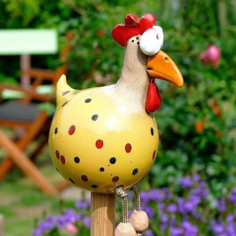 Keramik Huhn Garten Dekor
