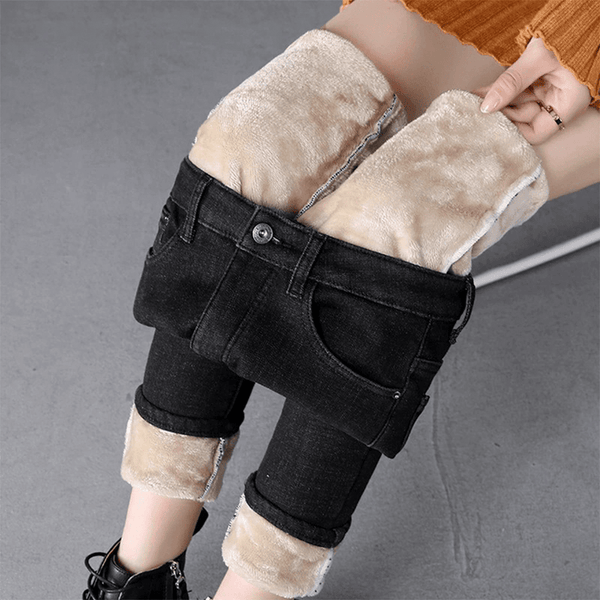 Winterliche Fleece Jeggings