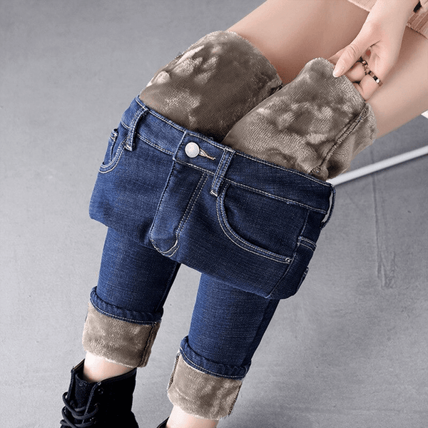 Winterliche Fleece Jeggings