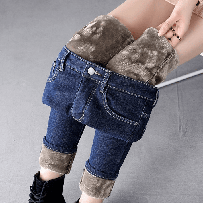 Winterliche Fleece Jeggings