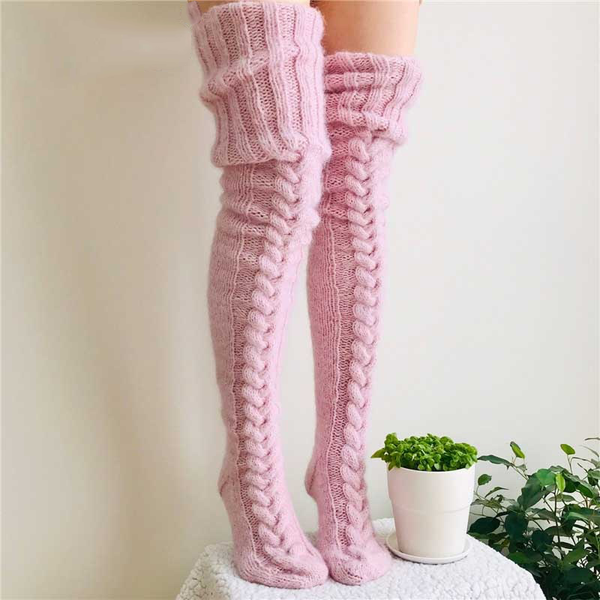 Gestrickte Kniestrümpfe