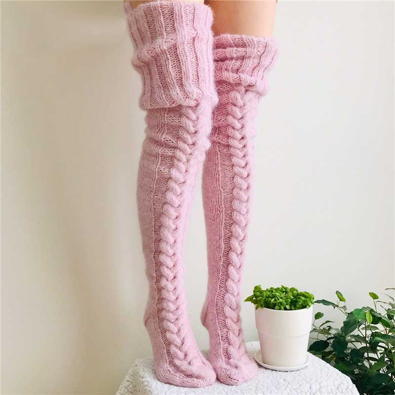 Gestrickte Kniestrümpfe